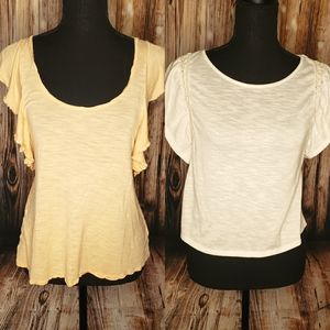 Lightweight shirt, tee shirt, blouse Lot of 2